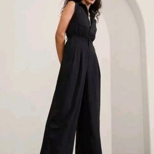Atgleta Black Brooklyn Heights Wide Leg Jumpsuit New With Tags Size 8 Tall 8T